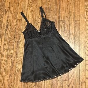 Victoria’s Secret vintage liquid satin babydoll nightie slip lingerie women’s XS